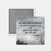 2 Thessalonicenzen 3:3 Magneet (Voorkant / Achterkant)