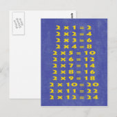 #2 Times Table Collectible Postcard Briefkaart (Voorkant / Achterkant)