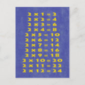 #2 Times Table Collectible Postcard Briefkaart (Voorkant)
