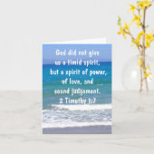 2 Timoteüs 1:7 Christenen zijn niet timide Bijbel  Kaart (Gele Bloem)