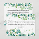 2 Timoteüs 1:7 Engels Birmees Ivy White Note Kaart Notitiekaartje (Voorkant / Achterkant)