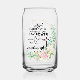 2 Timoteüs 1:7 God heeft geen geest van angst gege Blikvorm Glas