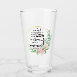 2 Timoteüs 1:7 God heeft geen geest van angst gege Glas