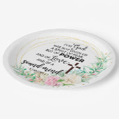 2 Timoteüs 1:7 God heeft geen geest van angst gege Papieren Bordje (Gekanteld)