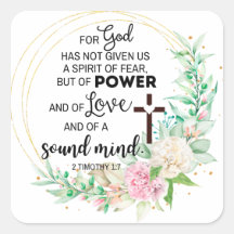 2 Timoteüs 1:7 God heeft geen geest van angst gege