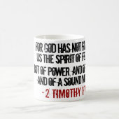 2 Timoteüs 1:7 Vet vers Koffiemok (Center)