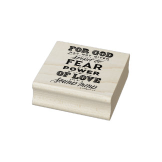 2 Timoteüs 1:7 Wees Niet Bevreesd Christelijke Bij Rubberstempel