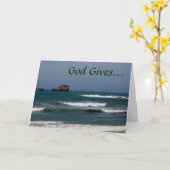 2 Timotheüs 1:7 Aanmoediging Kaart (Gele Bloem)