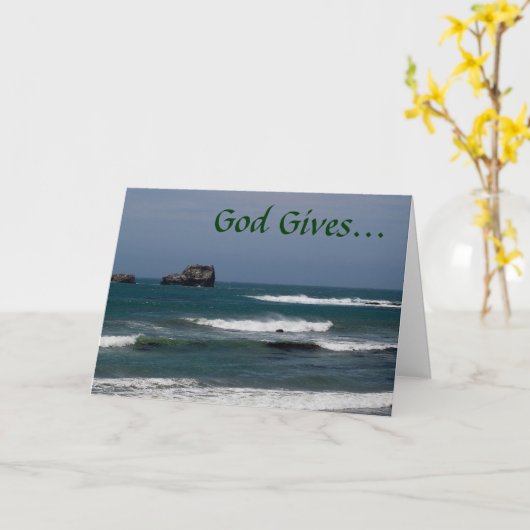 2 Timotheüs 1:7 Aanmoediging Kaart (Gele Bloem)