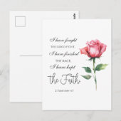 2 Timotheüs 4:7 Ik heb de goede strijd gestreden Briefkaart (Voorkant / Achterkant)