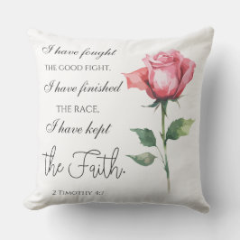 2 Timotheüs 4:7 Ik heb de goede strijd gestreden Buitenkussen