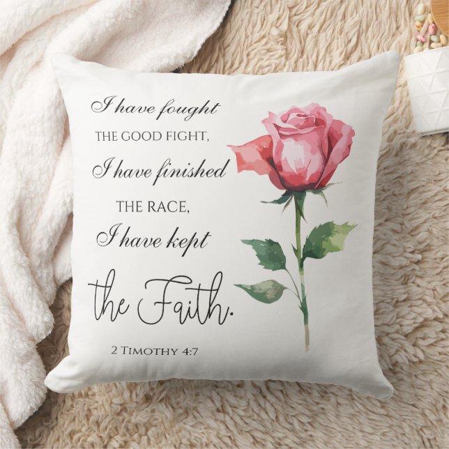 2 Timotheüs 4:7 Ik heb de goede strijd gestreden Kussen (Deken)