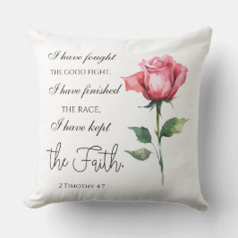 2 Timotheüs 4:7 Ik heb de goede strijd gestreden Kussen