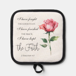 2 Timotheüs 4:7 Ik heb de goede strijd gestreden Pannenlap