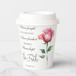 2 Timotheüs 4:7 Ik heb de goede strijd gestreden Papieren Bekers