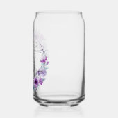 2 Timotheüs 4:7 Ik heb het geloof Paarse Bloem geh Blikvorm Glas (Links)