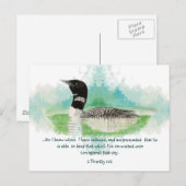 2 Timothy 1:12 Christelijke bevorderingsscripts Briefkaart (Voorkant / Achterkant)