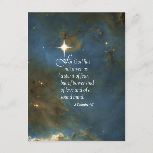 2 Timothy 1:7 Briefkaart (Voorkant)