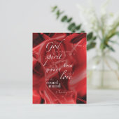 2 Timothy 1:7 Briefkaart (Staand voorkant)