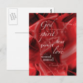 2 Timothy 1:7 Briefkaart (Voorkant / Achterkant)