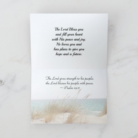 2 Timothy 1:7 God heeft geen geest van angst gegev Kaart (Binnen)