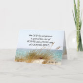 2 Timothy 1:7 God heeft geen geest van angst gegev Kaart (Voorkant)