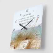 2 Timothy 1:7 God heeft geen geest van angst gegev Vierkante Klok (Hoek)