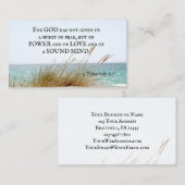 2 Timothy 1:7 God heeft geen geest van angst gegev Visitekaartje (Voorkant / Achterkant)