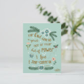 2 Timothy 1:7 handgeschreven scriptkunst Briefkaart (Staand voorkant)