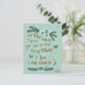 2 Timothy 1:7 handgeschreven scriptkunst Briefkaart (Staand voorkant)