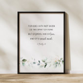 2 Timothy 1:7 KJV Bijbelversie Poster