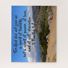 2 Timothy 1:7 Landschap Aangepaste Bijbel Verse Legpuzzel