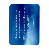 2 Timothy 1:7 Want God heeft niet gegeven... Magneet (Verticaal)