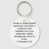 2 Timothy 2:15 Sleutelhanger (Voorkant)