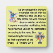 2 Timothy 2:4-6 Fotoplaat (Voorkant)