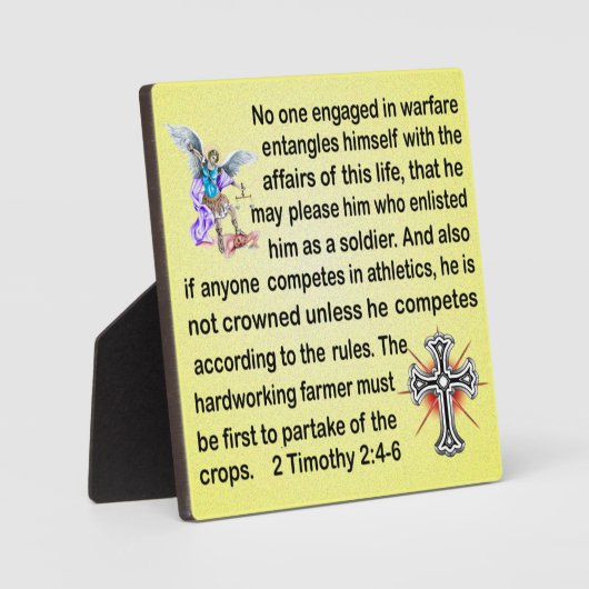 2 Timothy 2:4-6 Fotoplaat (Voorkant)