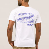2 Timothy 3:12, 14-15 T-shirt (Achterkant)