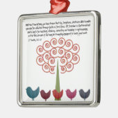 2 Timothy 3:15-17 kerstversiering Metalen Ornament (Links)