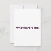 2 Timothy 3:5 KJV Bijbelscripts Pic Greeting Kaart (Achterkant)