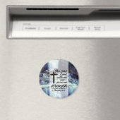 2 Timothy 4:17 De Heer gaf me sterkste Bijbel Magneet (Insitu (Vaatwasser))