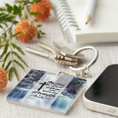 2 Timothy 4:17 De Heer gaf me sterkste Bijbel Sleutelhanger (Voorkant Rechts)