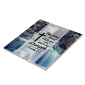 2 Timothy 4:17 De Heer gaf me sterkste Bijbel Tegeltje (Zijkant)