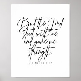 2 Timothy 4:17 Poster