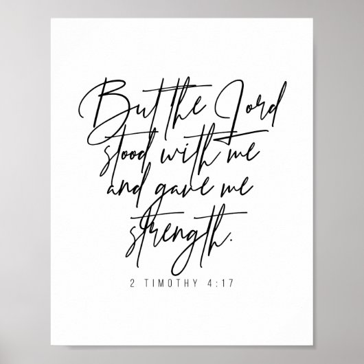 2 Timothy 4:17 Poster (Voorkant)