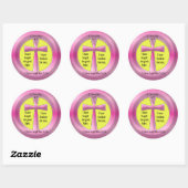 2 Timothy 4:7 Cross Ronde Sticker (Vel)