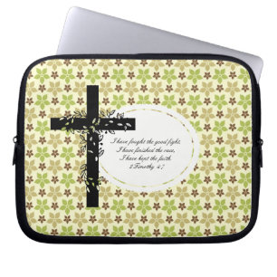 2 Timothy 4:7 Laptop of Netbook Carrier Sleeve