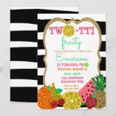 2-to-frutti 2e verjaardag Tutti Frutti Kaart (Voorkant / Achterkant)