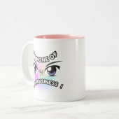 2-Tone Mok 11oz: Geen van de Jouwe (roze) (Voorkant links)