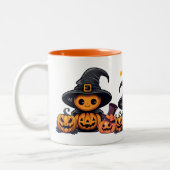 2-Tone mok 11oz : HALLOWEEN #1 (Links)