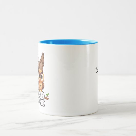 2-tone Mok 11oz: Mijn vader Mijn oude ik (blauw) (Center)